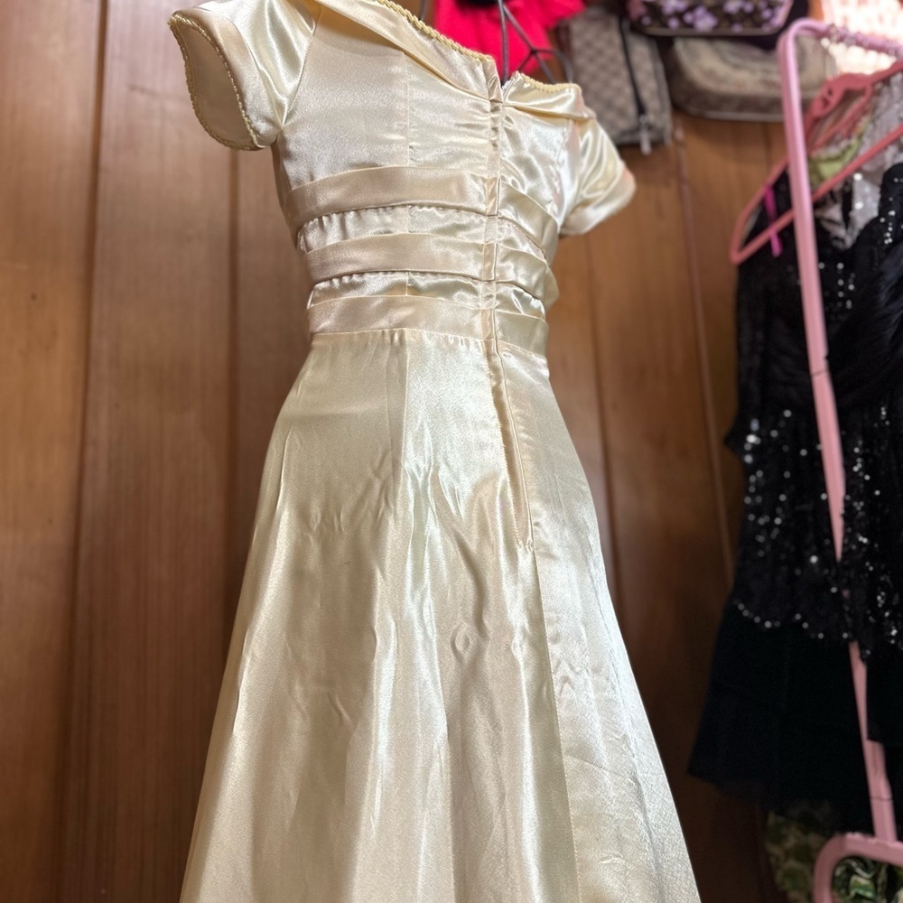VINTAGE yellow gown, small - Picture 12 of 16